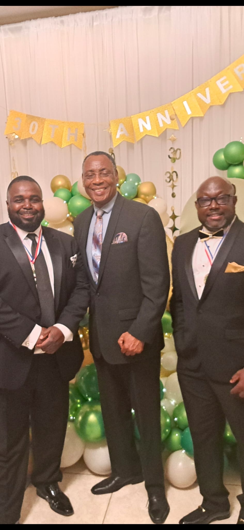 Dr. Saint Louis with CALUNAH chapter leaders at the 30th Anniversary