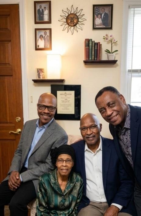 Dr. Roberne visiting the family of Ivaline Charles in Miami, 2024