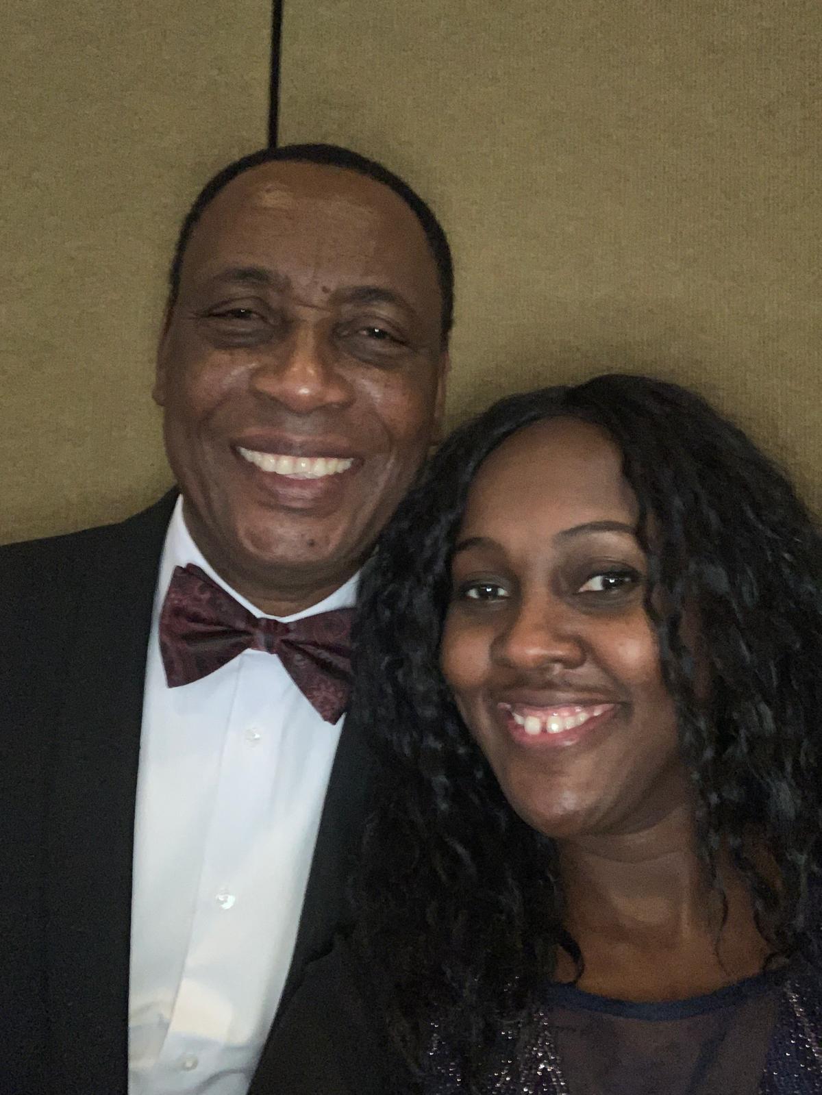 Dr. Saint Louis at the 2019 CALUNAH Banquet